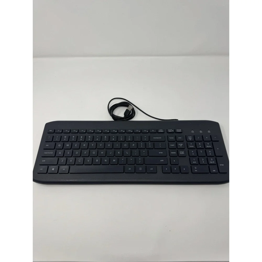 Surf Onn Wired USB Keyboard 104‎ keys 100009052 Black WORKS TESTED